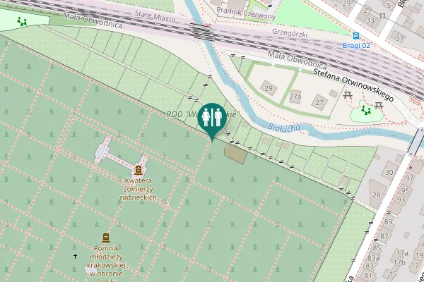 Map showing location of Stefana Otwinowskiego 29 Toilet