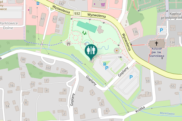 Map showing location of Goplany 1 Toilet