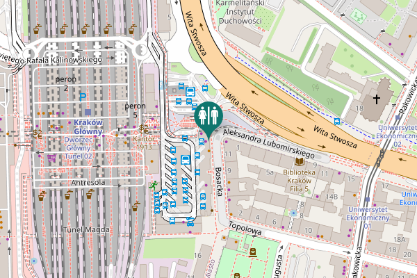 Map showing location of Bosacka 18 Toilet