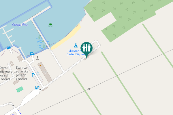 Map showing location of Aleja Turystów 13 Toilet
