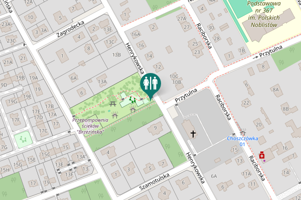 Map showing location of Henrykowska 12 Toilet
