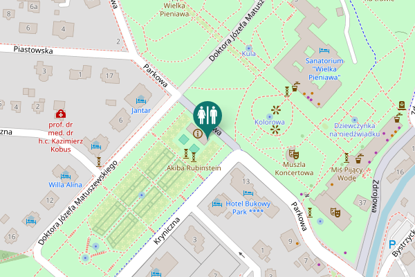 Map showing location of Parkowa 15 Toilet