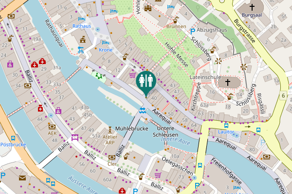 Map showing location of 36 Toilet