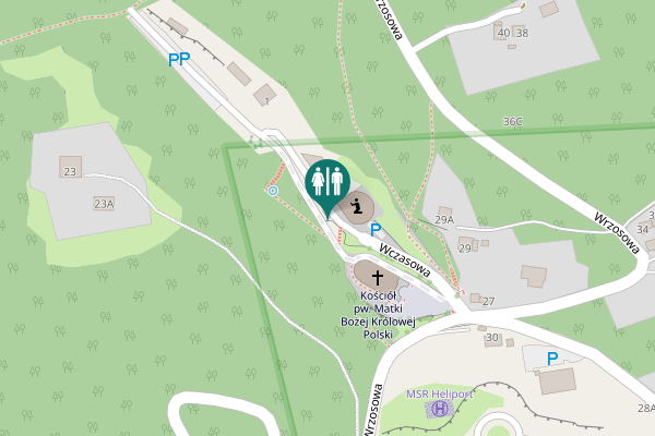 Map showing location of Plac Matki Bożej Królowej Polski 1 Toilet