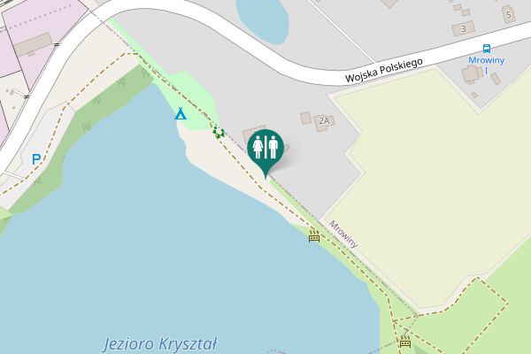 Map showing location of Wojska Polskiego 2 Toilet