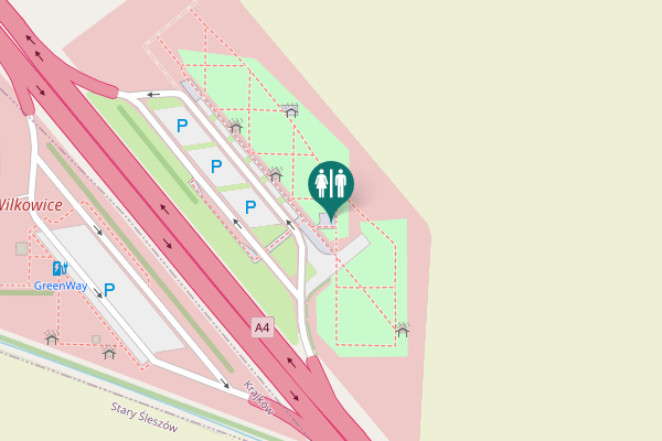 Map showing location of A4 Toilet
