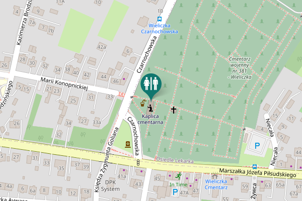 Map showing location of Marszałka Józefa Piłsudskiego 38 Toilet