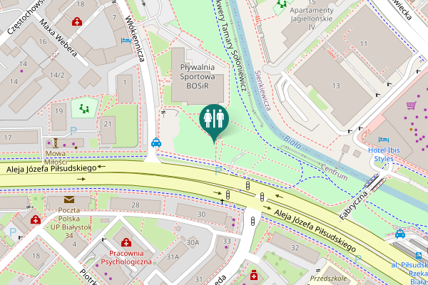 Map showing location of Skwery Tamary Sołoniewicz Toilet