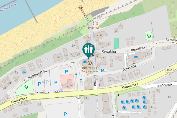 Map showing location of Klifowa 3b/5 Toilet