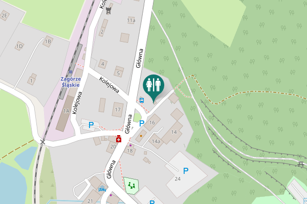 Map showing location of Główna 16 Toilet