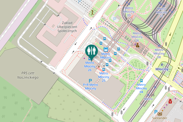 Map showing location of Jana Kasprowicza 145 Toilet