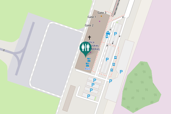 Map showing location of Szymany Toilet