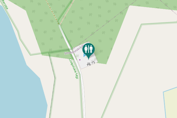 Map showing location of Wejście 39 Toilet