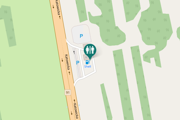 Map showing location of Katowicka 6 Toilet