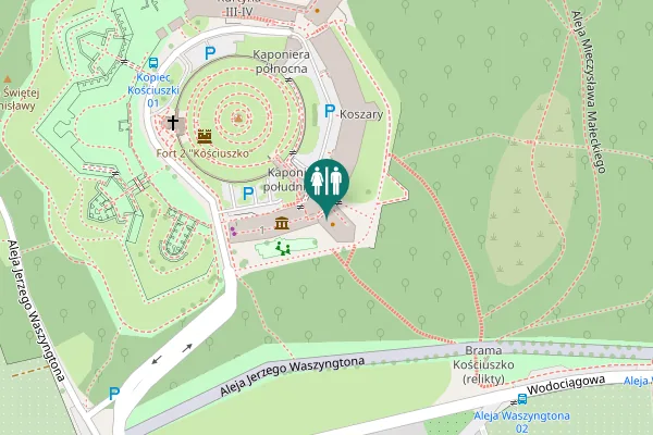 Map showing location of Aleja Jerzego Waszyngtona 1 Toilet