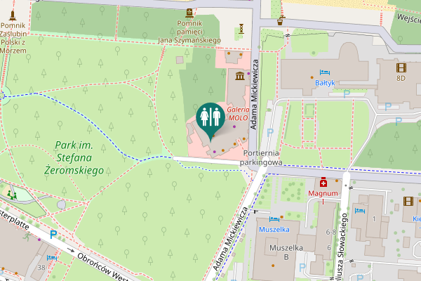 Map showing location of Marii Rodziewiczówny 1 Toilet