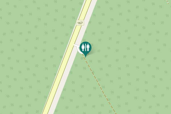 Map showing location of 167 Toilet