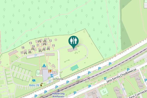 Map showing location of 4 Dywizji Wojska Polskiego 1 Toilet