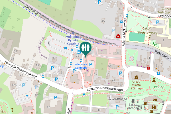 Map showing location of Edwarda Dembowskiego 7a Toilet