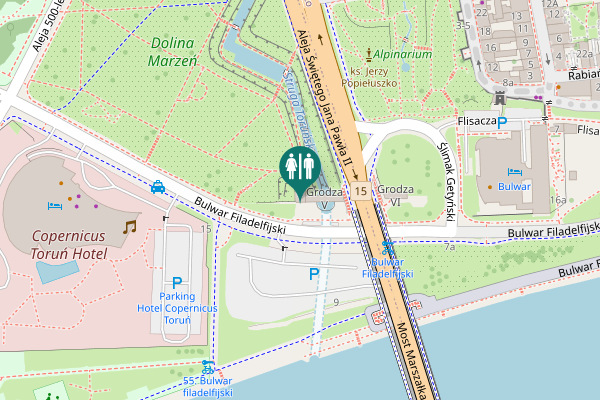 Map showing location of Aleja Świętego Jana Pawła II 2 Toilet