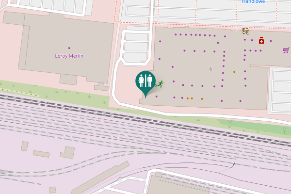 Map showing location of Poznańska 6 Toilet