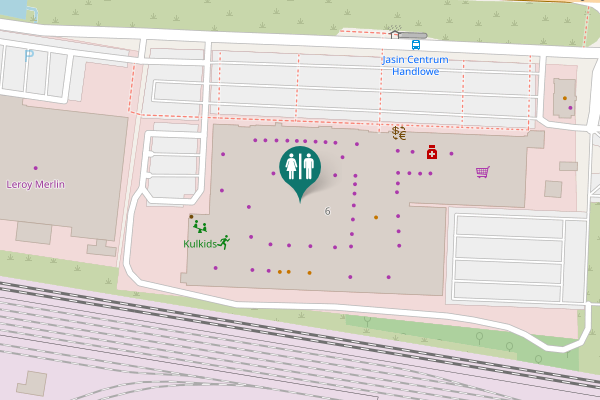 Map showing location of Poznańska 6 Toilet