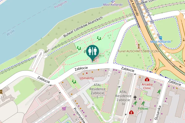 Map showing location of Zabłocie 18 Toilet