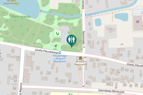 Map showing location of Józefa Piłsudskiego 53 Toilet