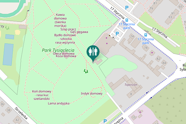 Map showing location of 17 Stycznia 72 Toilet