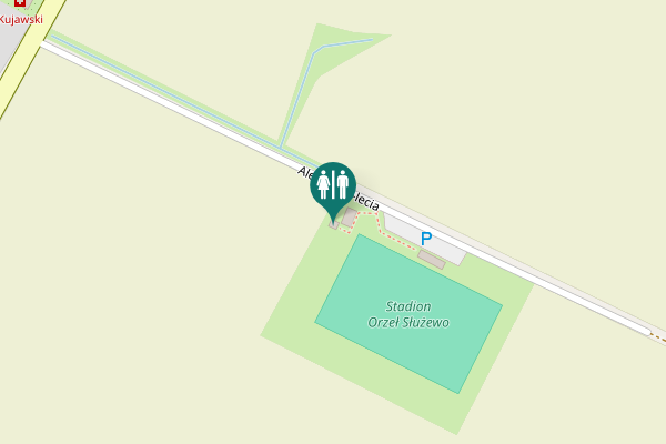 Map showing location of Aleja 1000-lecia Toilet