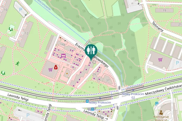 Map showing location of Erazma Jerzmanowskiego 14 Toilet