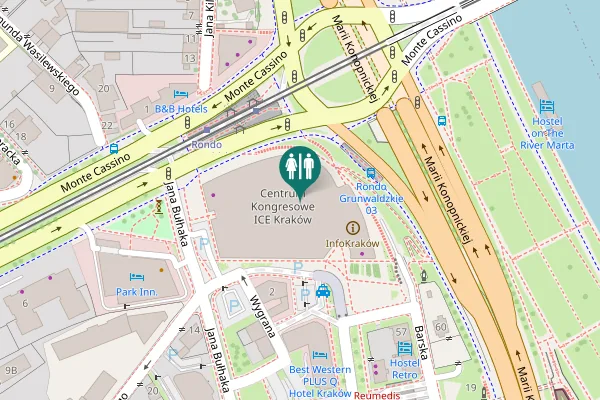Map showing location of Marii Konopnickiej 17 Toilet