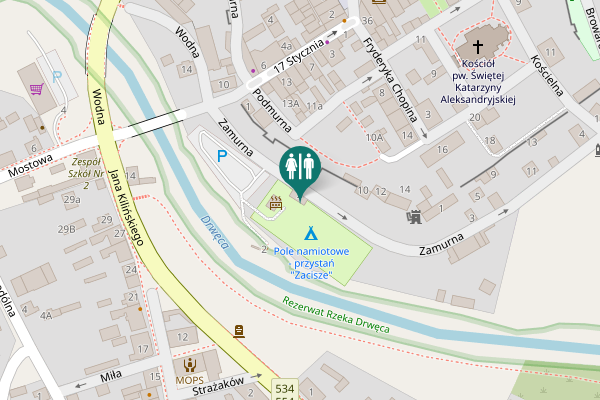 Map showing location of Zamurna 2 Toilet