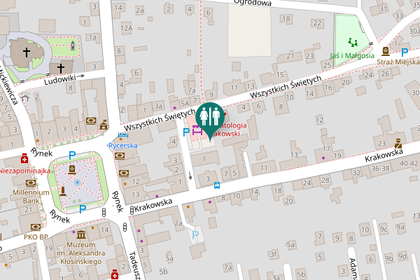 Map showing location of Kazimierza Wielkiego 1 Toilet