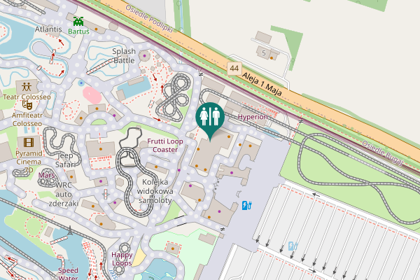 Map showing location of Aleja 3 Maja 2 Toilet
