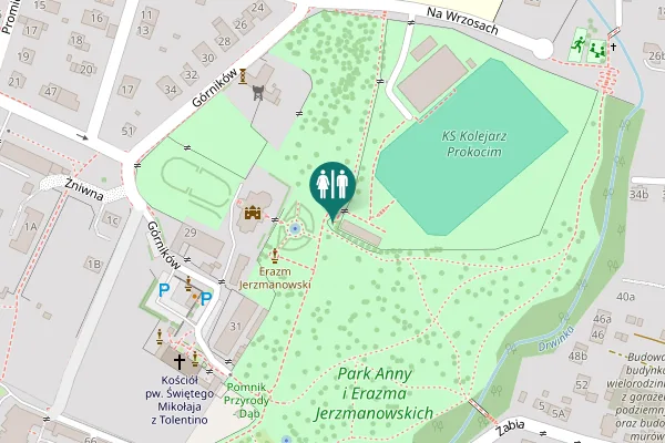 Map showing location of Górników 27 Toilet