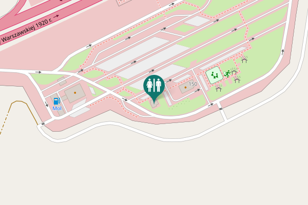 Map showing location of 150 Toilet