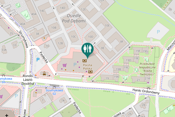 Map showing location of Pasłęcka 8D Toilet