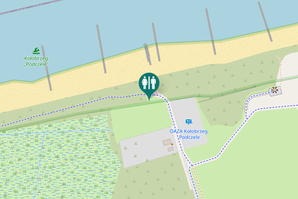 Map showing location of Brzeska Toilet