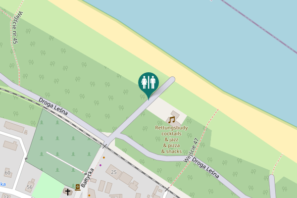 Map showing location of Wejście nr 46 (dla niepełnosprawnych) Toilet