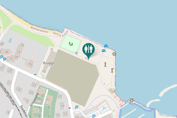 Map showing location of Badstrasse 21 Toilet