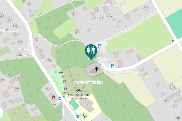 Map showing location of 30 Toilet