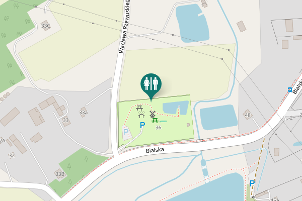 Map showing location of Kolonia 36 Toilet