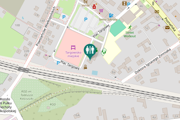 Map showing location of Plac Targowy 5 Toilet