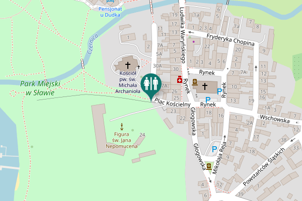 Map showing location of Plac Księdza Kazimierza Tomkiewicza 2 Toilet