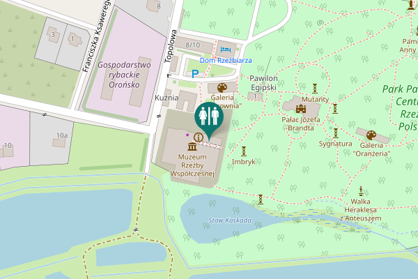 Map showing location of Topolowa 1 Toilet