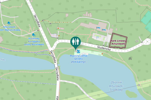 Map showing location of Studencka 19 Toilet