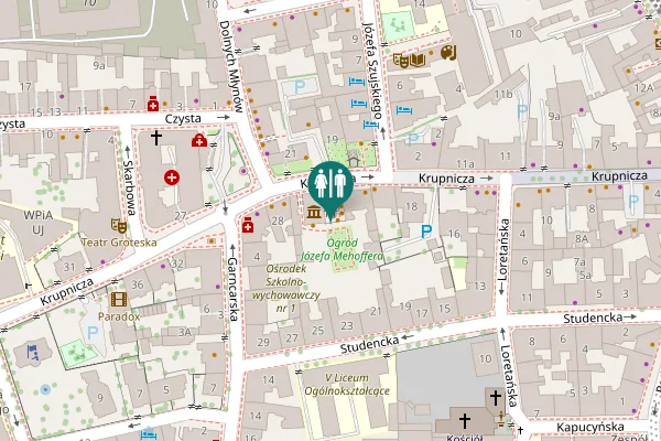 Map showing location of Krupnicza 26 Toilet