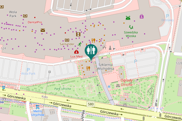 Map showing location of Górczewska 124 Toilet