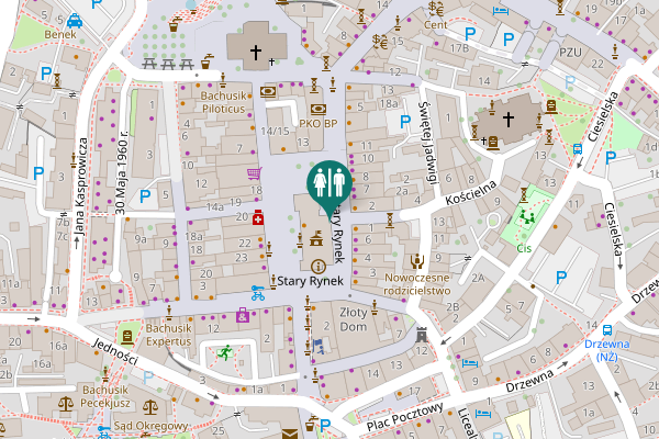 Map showing location of Stary Rynek 1 Toilet
